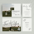 Handwriting Style | Wedding Suite Template | Digital Download