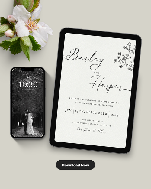 Handwriting Style | Wedding Suite Template | Digital Download