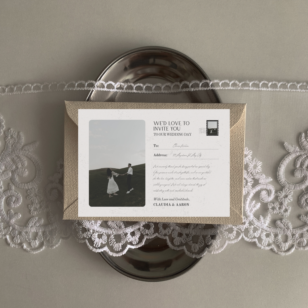 Postcard Style | Wedding Suite Template | Digital Download