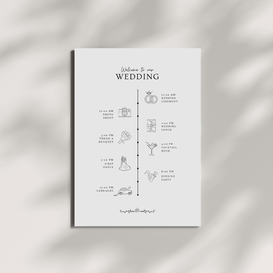 Postcard Style | Wedding Suite Template | Digital Download